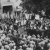 Festakt auf dem Hofe Diers anlässlich des 100-jährigen Jubiläums des Männergesangsvereins Grasdorf 1963.