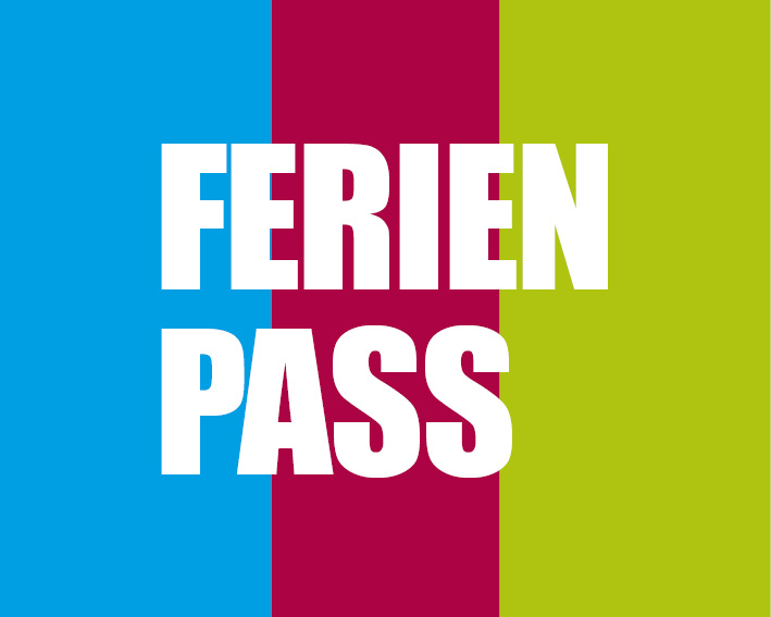 Weiße Schrift auf farbigem Grund