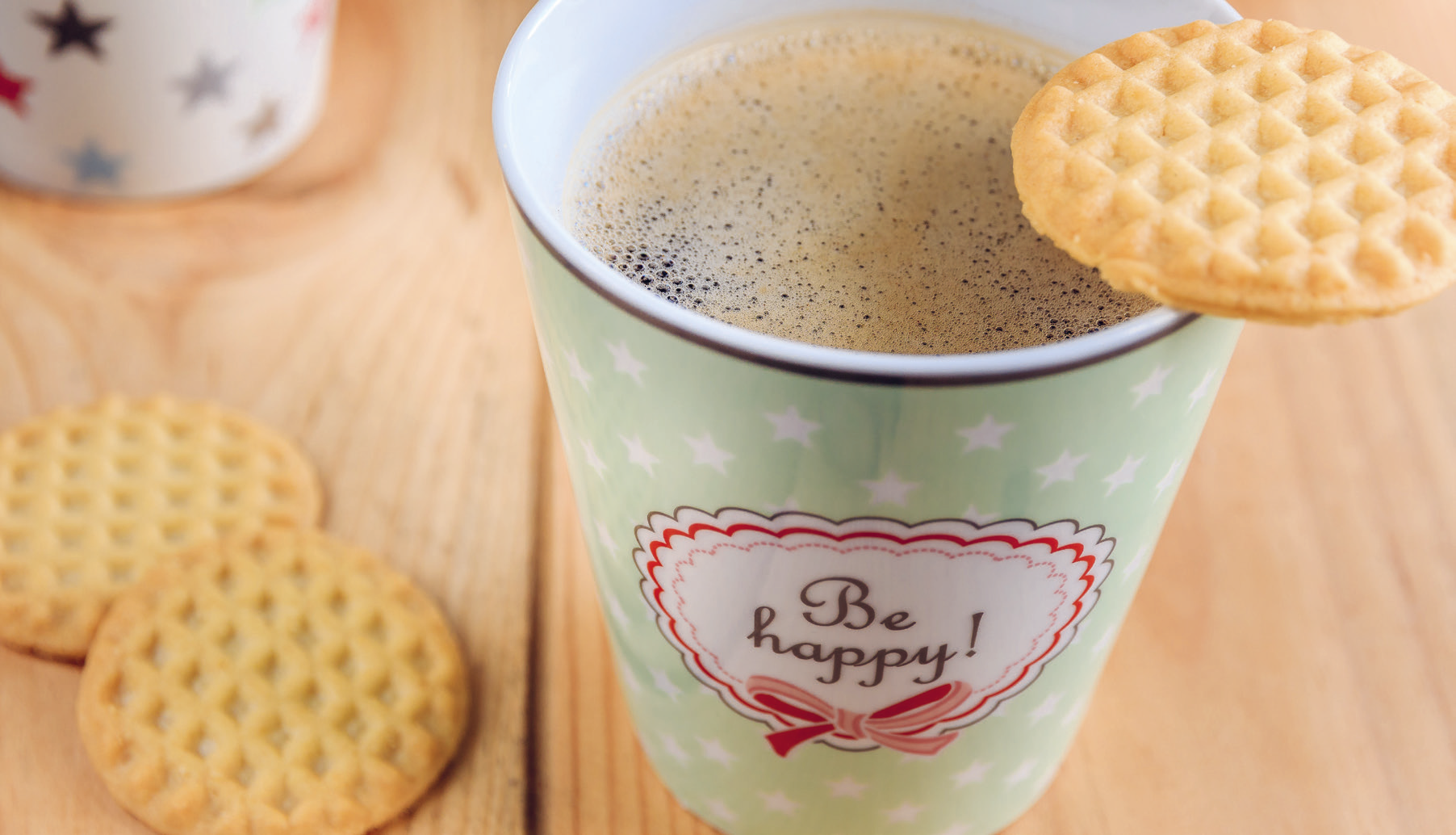 Kaffeetasse mit Keksen