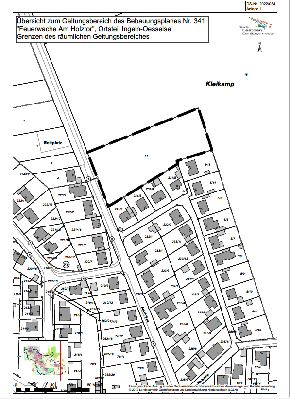 bebauungsplan nr. 341 am holztor
