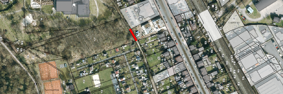 Plan © Stadt Laatzen KArtenauszug mit eingezeichneter Sperrung