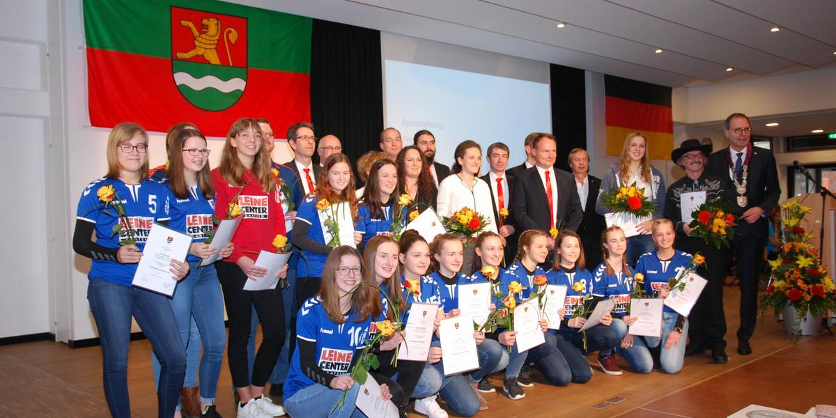 Sportlerinnen und Sportler des Jahres 2018   ausgezeichnet auf dem Neujharsempfang der Stadt Laatzen