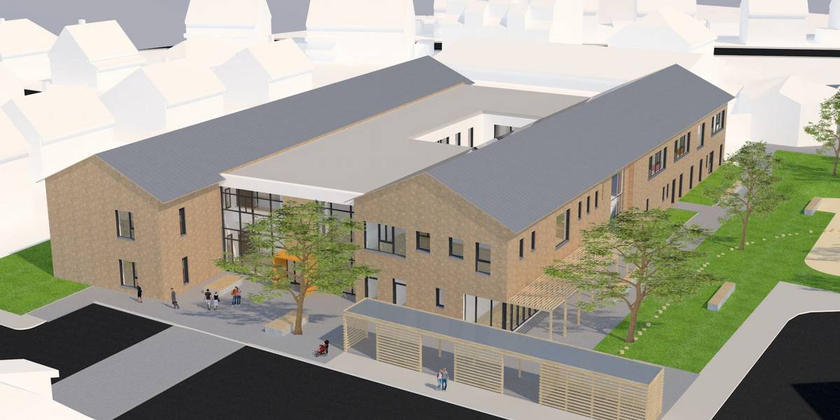 Visualisierung des Grundschulneubaus in Ingeln-Oesselse