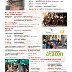 Übersicht über die einzelnen Programmpunkte beim Brunnenfest 2026