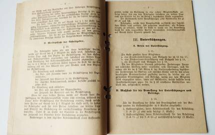 Historische Dokument, fotografiert als Doppelseite