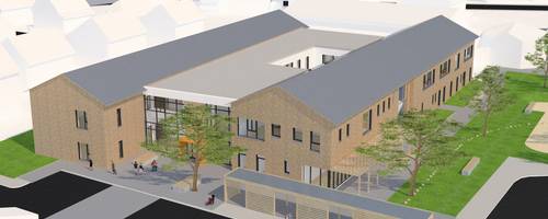 Visualisierung des Grundschulneubaus in Ingeln-Oesselse